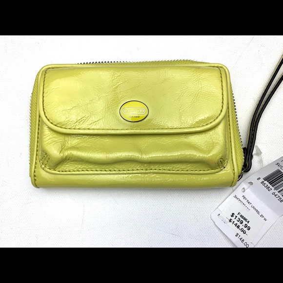 ✨NWT✨ Coach PEYTON PATENT ZIP WALLET - Picture 3 of 6